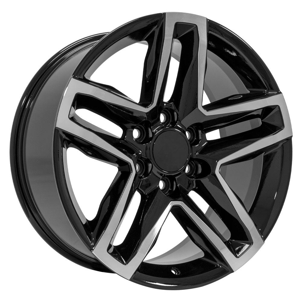 20x9 OE Wheels CV34B Black Machined Wheel 6x5.5 (26mm)