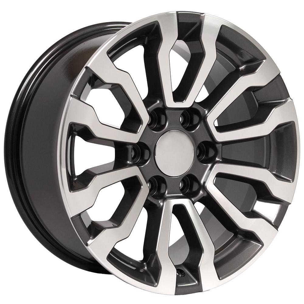 18x8.5 OE Wheels CV35 Gunmetal Machined Wheel 6x5.5 (24mm)