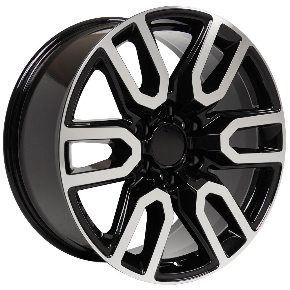 20x9 OE Wheels CV36 Black Machined Wheel 6x5.5 (24mm)