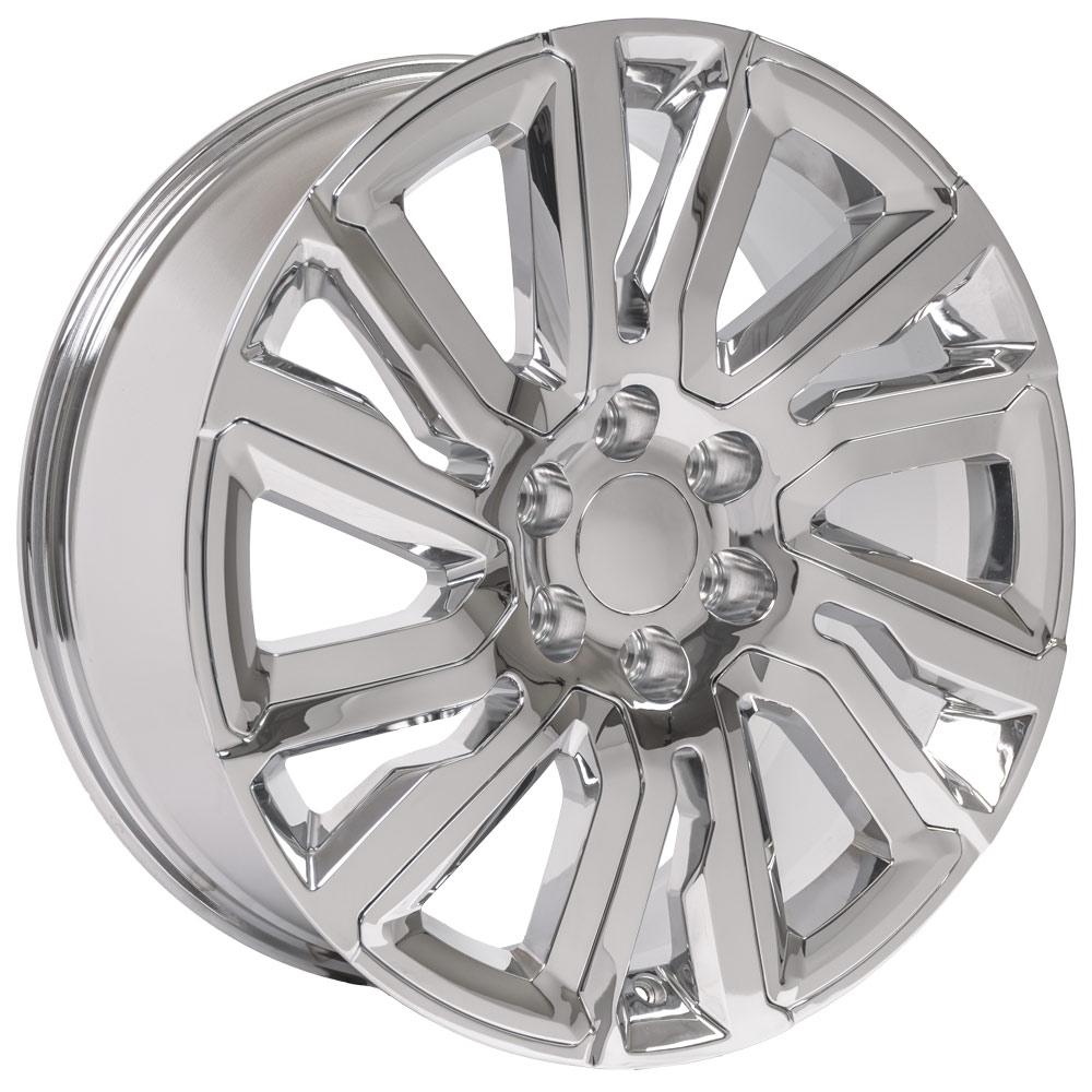 22x9 OE Wheels CV39 Chrome with Chrome Insert Wheel 6x5.5 (28mm)