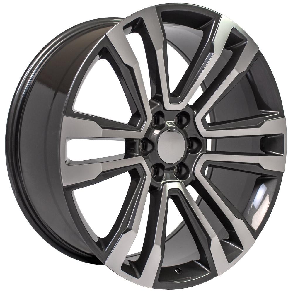 24x10 OE Wheels CV44 Hyper Black Machined Wheel 6x5.5 (24mm)