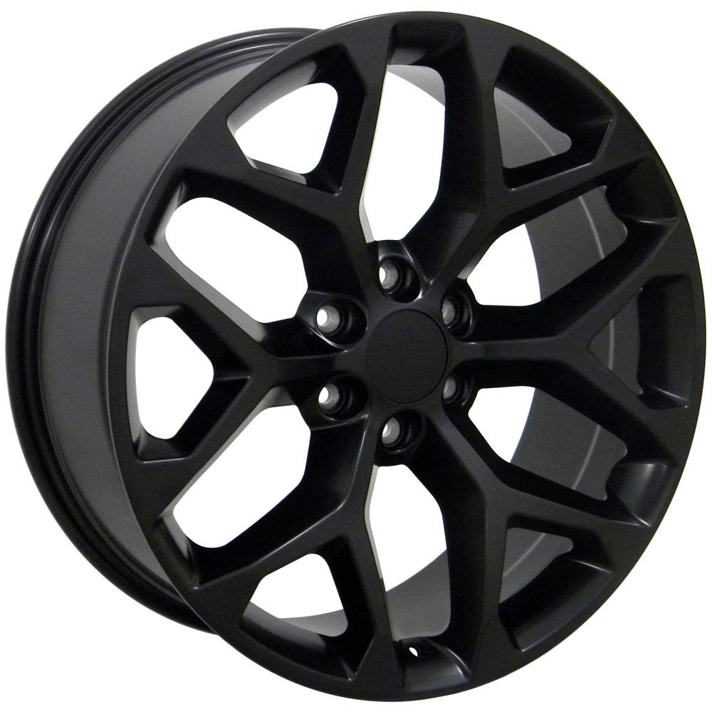 22x9 OE Wheels CV98B Satin Black Wheel 6x5.5 (24mm)