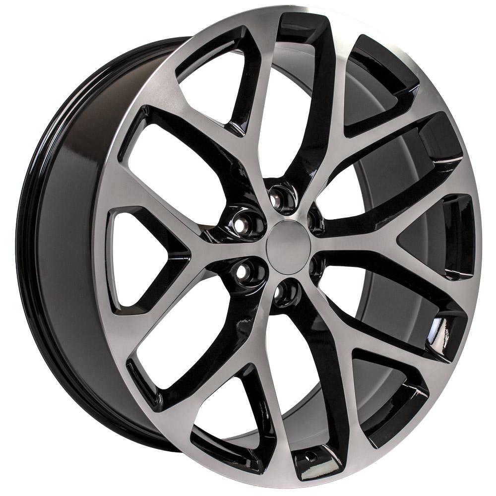 26x10 OE Wheels CV98 Black Machined Wheel 6x5.5 (26mm)