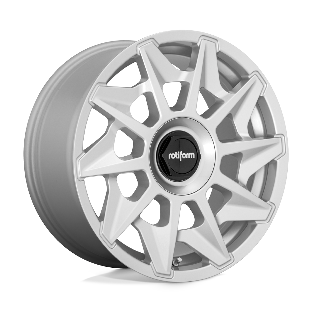 19x8.5 Rotiform R124 CVT GLOSS SILVER Wheel 5x112 (45mm)