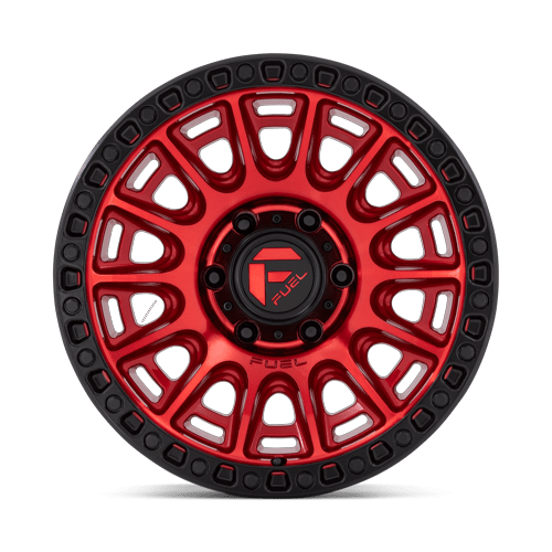 17x8.5 Fuel Off-Road D834 Cycle Candy Red With Black Ring Wheel 6x120 (34mm)