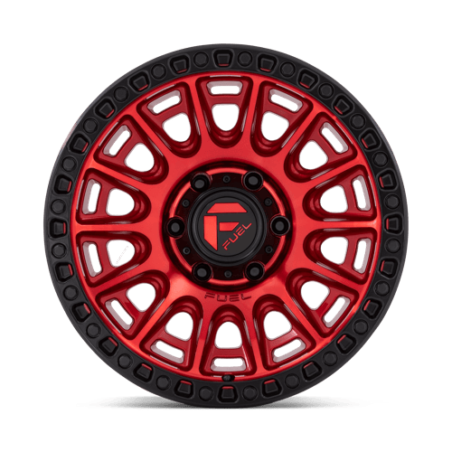 17x9 Fuel Off-Road D834 Cycle Candy Red With Black Ring Wheel 6x5.5 (1mm)