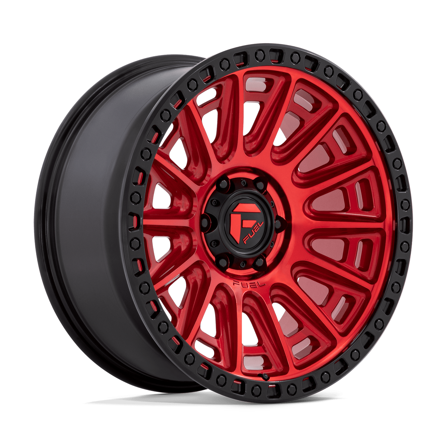 20x9 Fuel D834 Cycle Candy Red With Black Ring Wheel 6x5.5 (1mm)