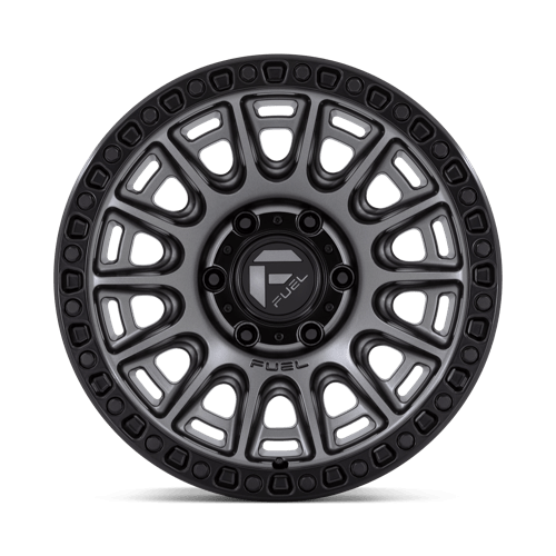 17x9 Fuel Off-Road D835 Cycle Matte Gunmetal With Black Ring Wheel 6x5.5 (1mm)