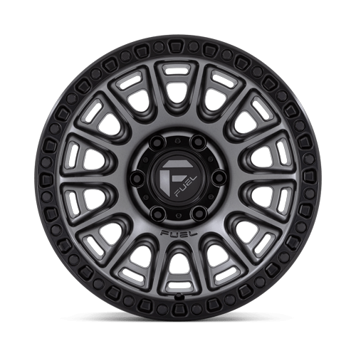 17x8.5 Fuel Off-Road D835 Cycle Matte Gunmetal W/ Black Ring Wheel 6x120 (34mm)
