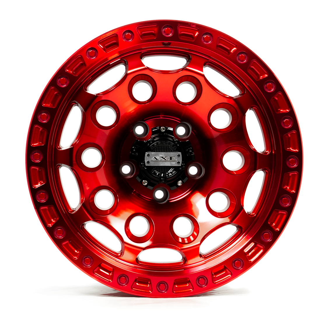 17x9 Axe Chaos Candy Red Wheel 6x5.5 (0mm)