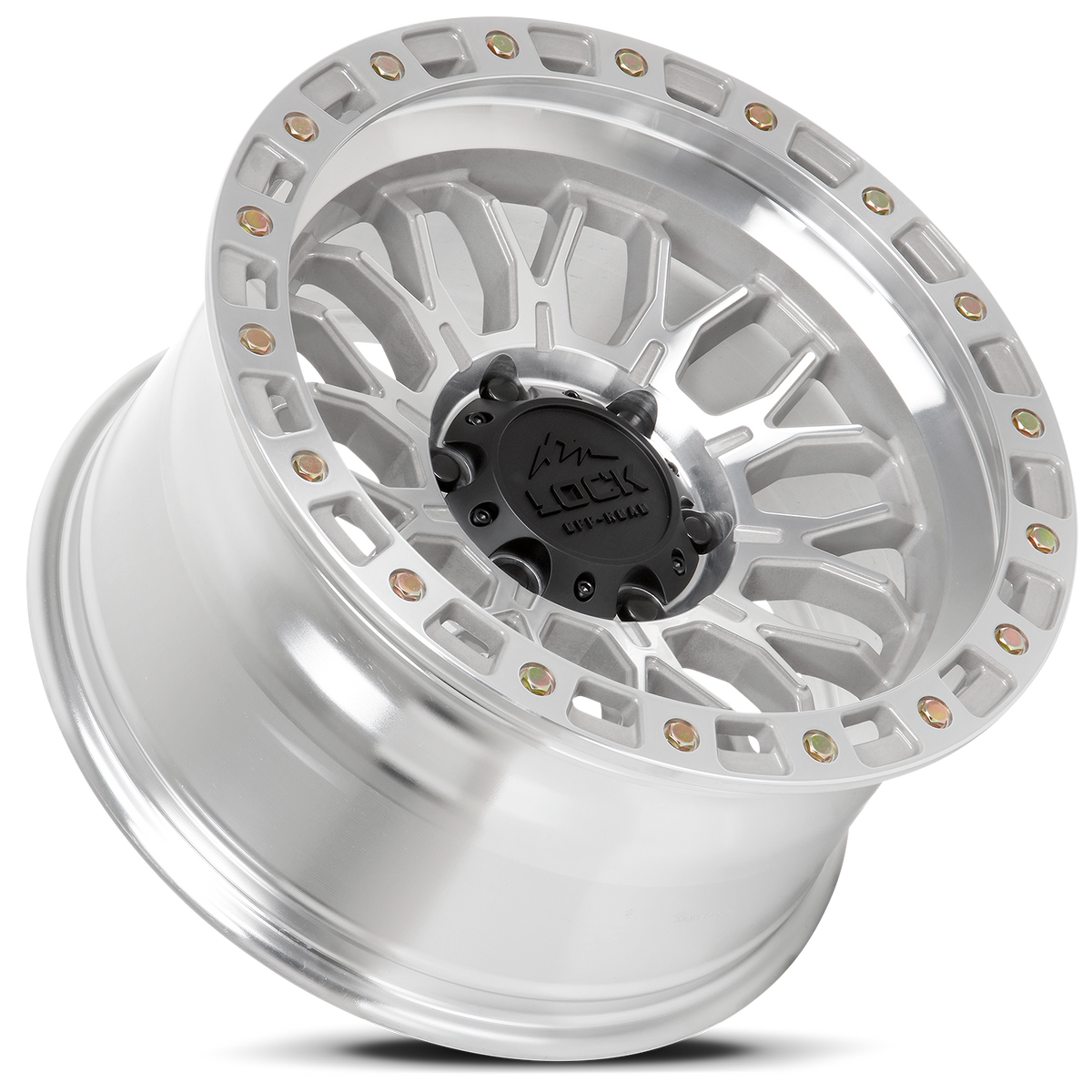 17x9 Lock Off-Road Combat Machine With Clear Coat Wheel 6x5.5 (1mm)