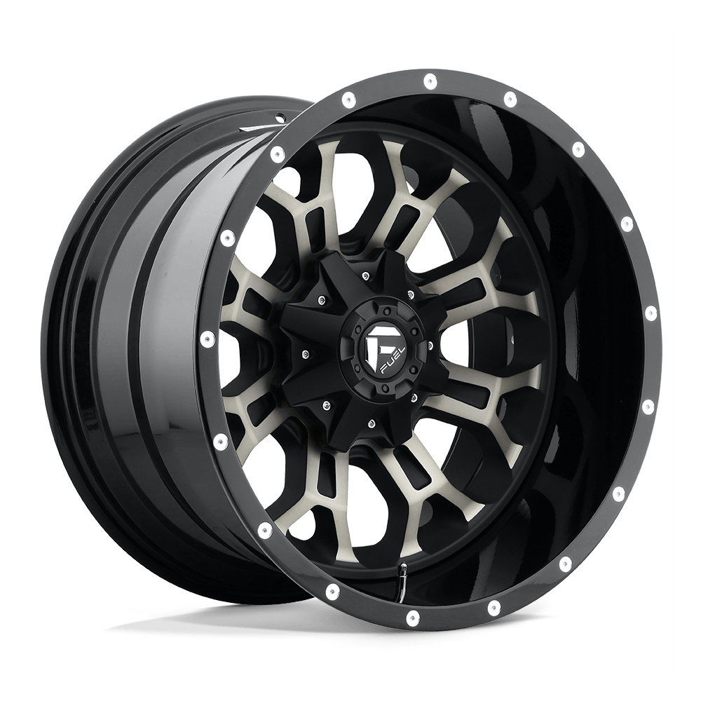 22x12 Fuel D268 Crush Black & Machined Wheel 6x5.5/6x135 (-44mm)