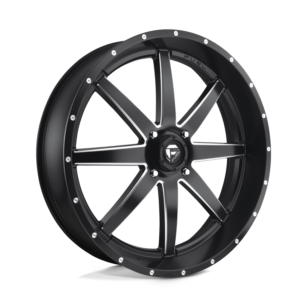 26x7 Fuel UTV D538 MAVERICK MATTE BLACK MILLED Wheel 4x137 (13mm)
