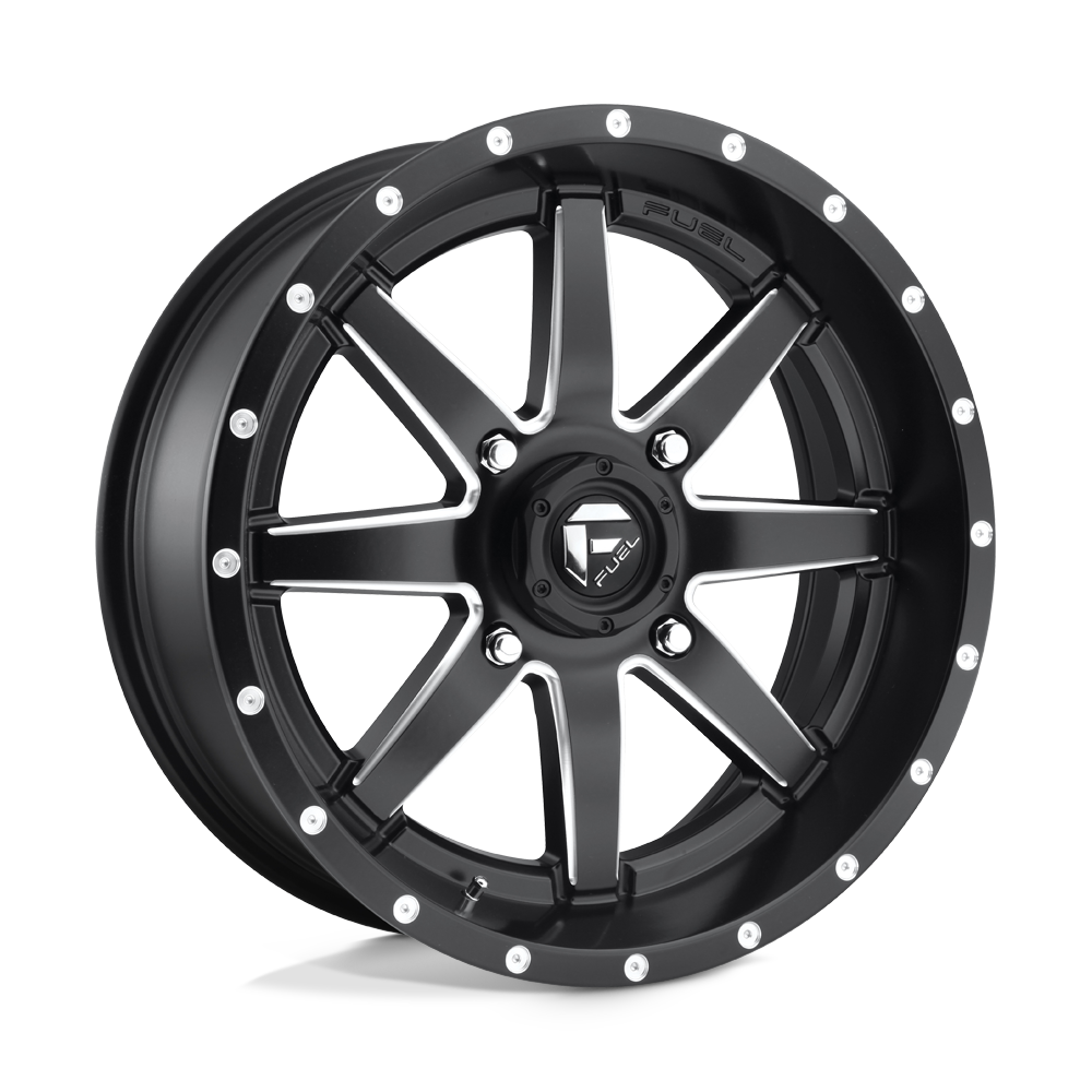 18x7 Fuel UTV D538 MAVERICK MATTE BLACK MILLED Wheel 4x137 (13mm)