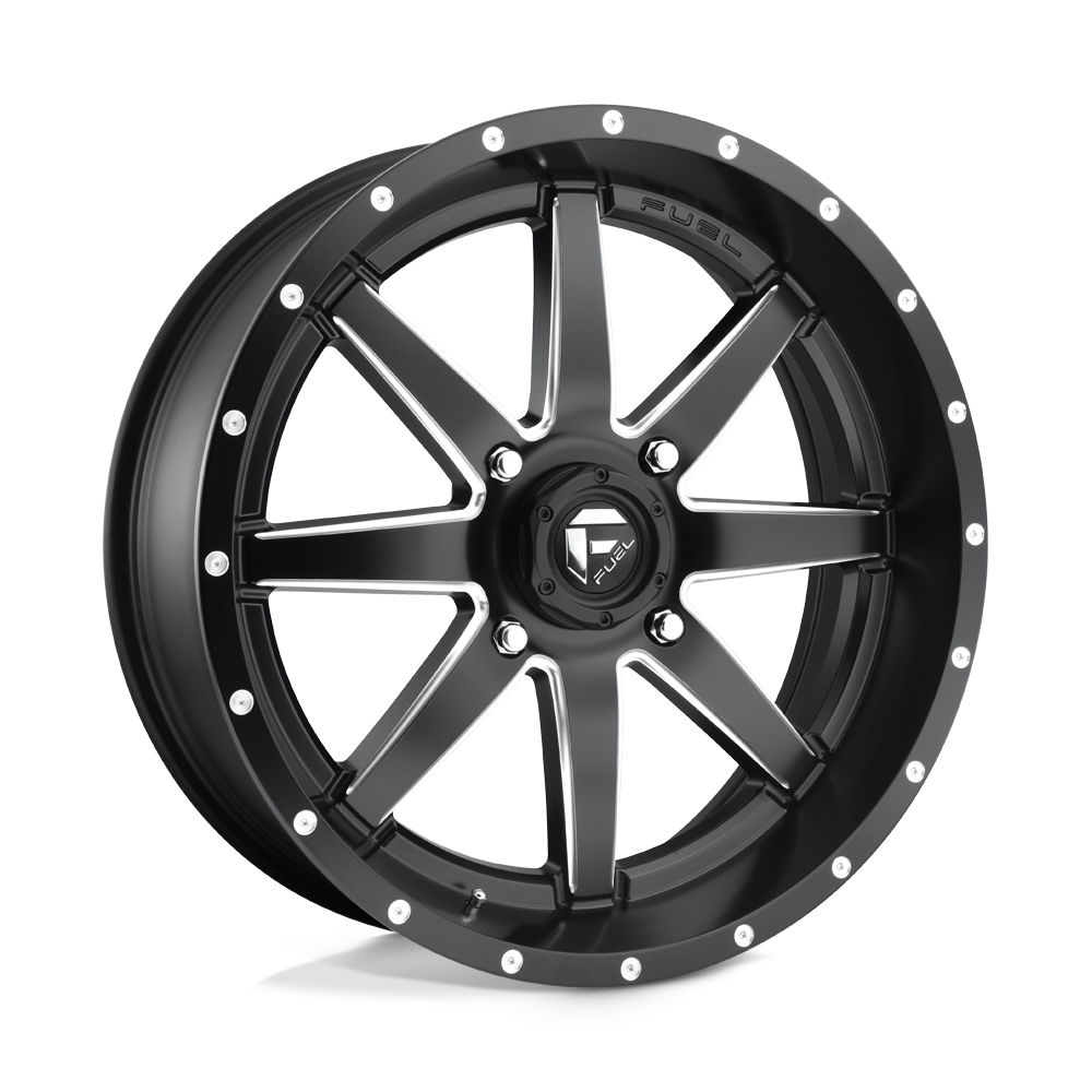 20x7 Fuel UTV D538 MAVERICK MATTE BLACK MILLED Wheel 4x156 (13mm)