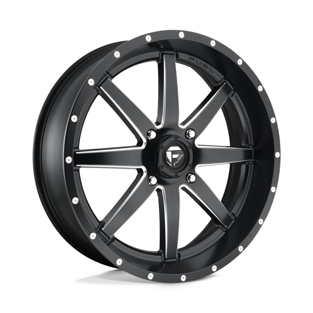 16x7 Fuel UTV D538 MAVERICK MATTE BLACK MILLED Wheel 4x137 (13mm)