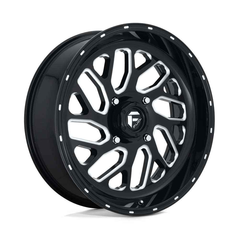20x7 Fuel UTV D581 TRITON GLOSS BLACK MILLED Wheel 4x137 (13mm)