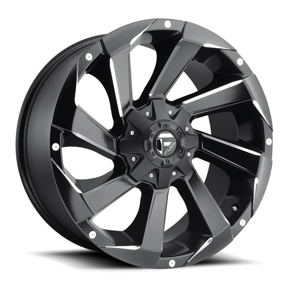 17x9 Fuel D592 Razor Matte Black & Milled Wheel 6x135/6x5.5 (1mm)