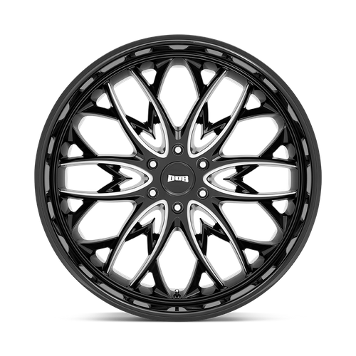 22x9.5 DUB S263 OG Gloss Black Milled Wheel 6x5.5 (25mm)