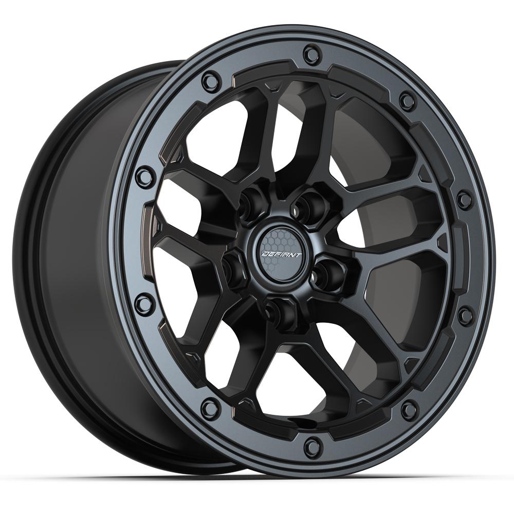 17x8 DEFIANT DF01 Satin Black Wheel 5x5 (12mm)