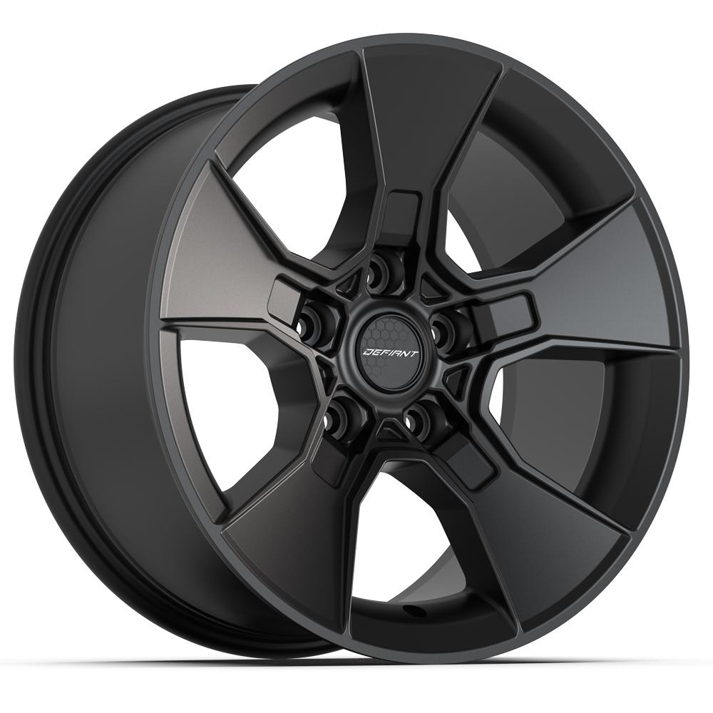 17x8.5 DEFIANT DF02 Satin Black Wheel 5x5 (12mm)