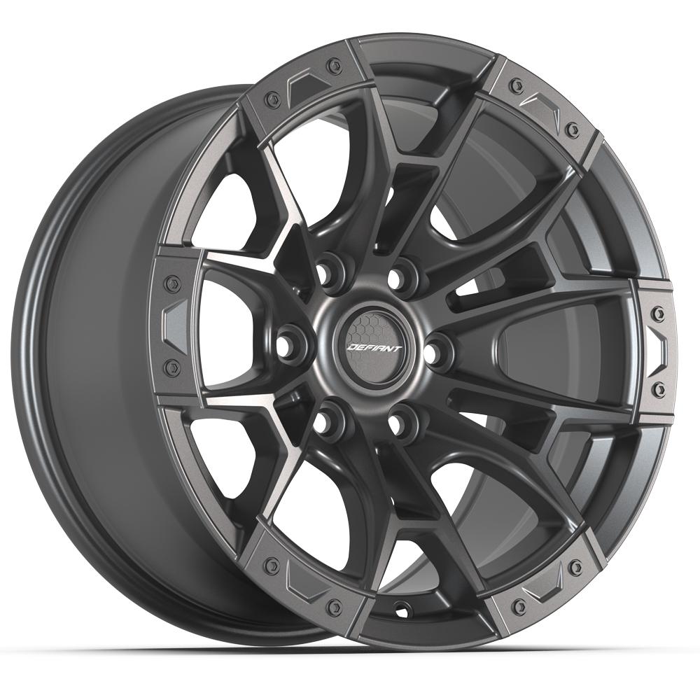 17x9 DEFIANT DF04 Dark Satin Charcoal Wheel 6x135 (12mm)