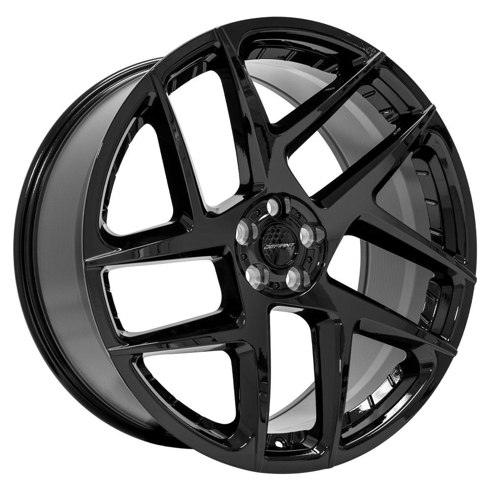 22x10 DEFIANT DF05 Gloss Black Wheel 5x120 (37mm)