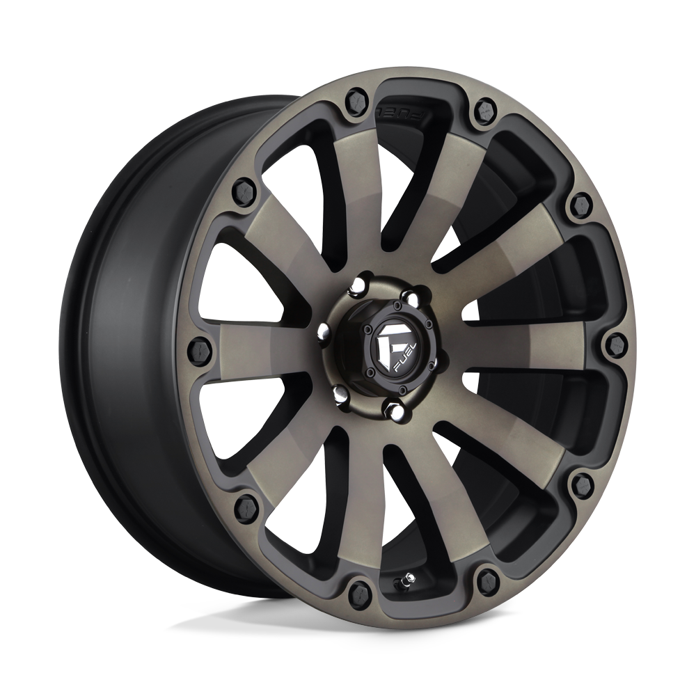 20x9 Fuel D636 DIESEL MATTE BLACK DOUBLE DARK TINT Wheel 6x135 (1mm)