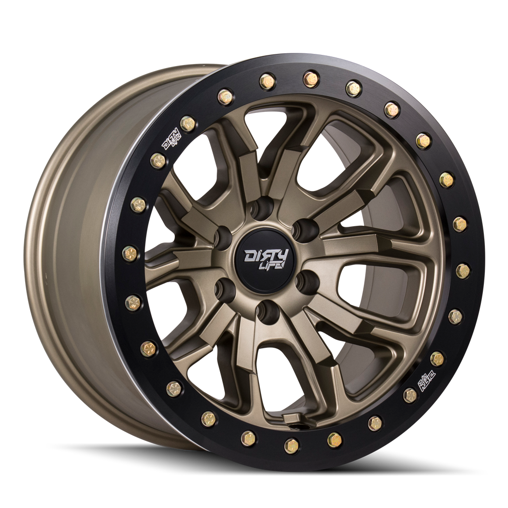 17x9 Dirty Life DT-1 Satin Gold Wheel 6x5.5 (-12mm)