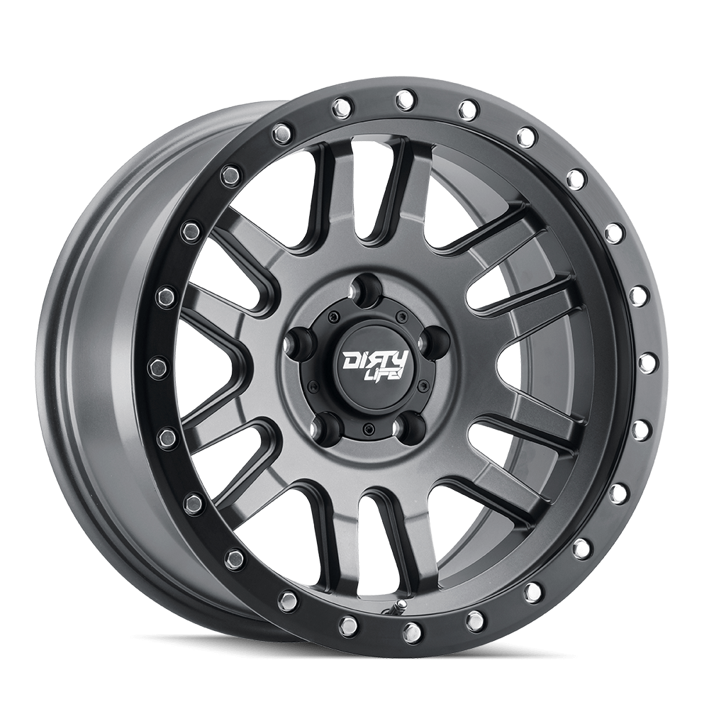 17x9 Dirty Life Canyon Pro Satin Graphite Wheel 5x5 (-12mm)