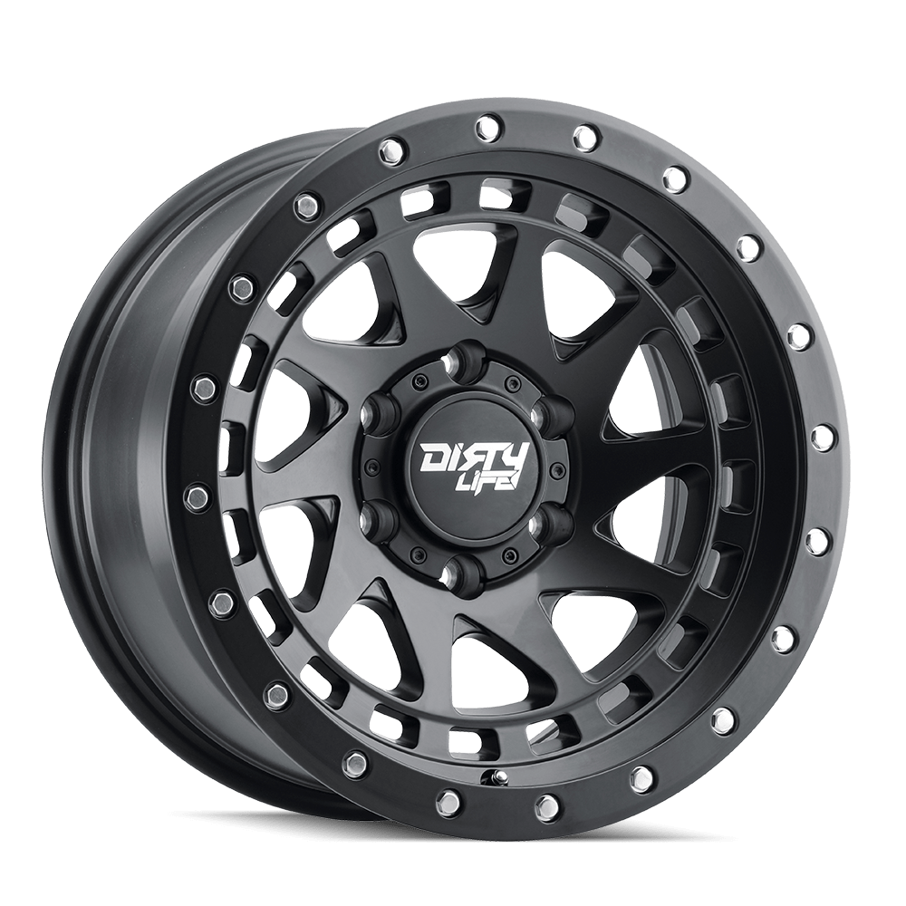 17x9 Dirty Life ENIGMA Pro Matte Black Wheel 5x5 (-38mm)