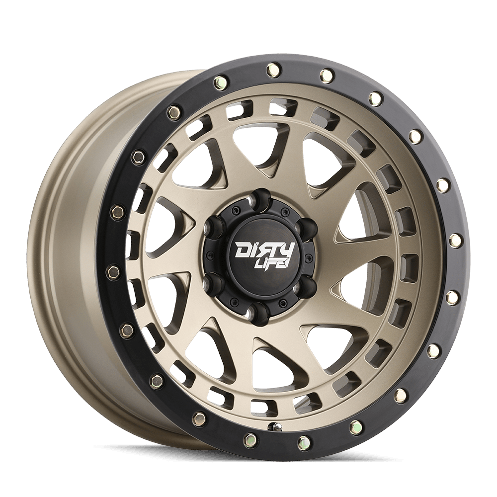17x9 Dirty Life ENIGMA Pro Satin Gold Wheel 6x5.5 (-38mm)
