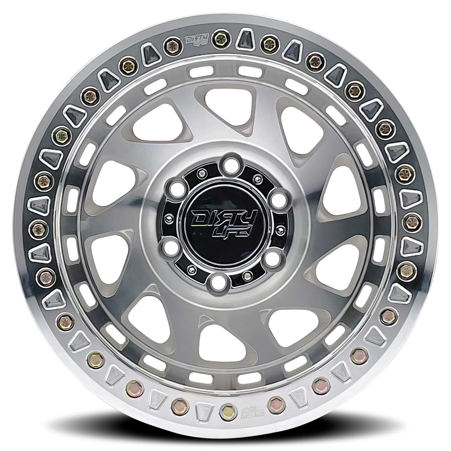 17x9 Dirty Life 9313 Enigma Race Machined BEADLOCK Wheel 8x170 (-12mm)