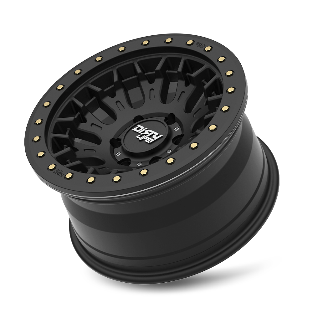 17x9 Dirty Life 9317 DT-3 Satin Black Wheel 6x5.5 (-12mm)