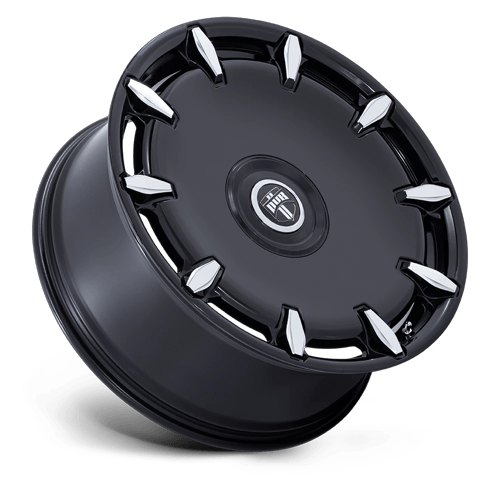 24x10 Dub DC271 Cheef Gloss Black Milled Wheel 6x135/6x5.5 (30mm)