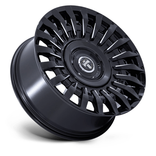 22x9 Dub DC272 Honcho Gloss Black Milled Wheel Blank (15mm)