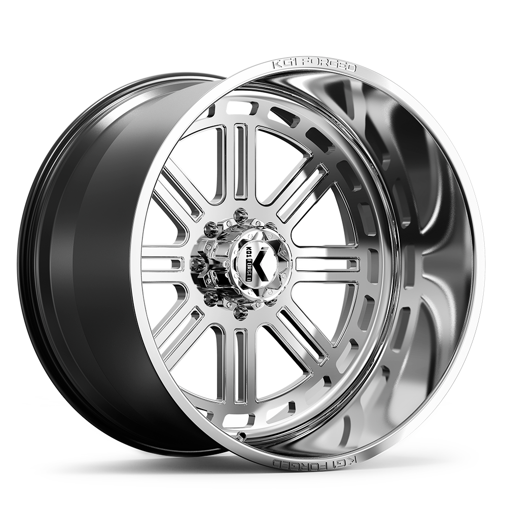 24x12 KG1 Forged KF018 Agent Polished Milled FORGED Wheel 8x170 (-44mm)