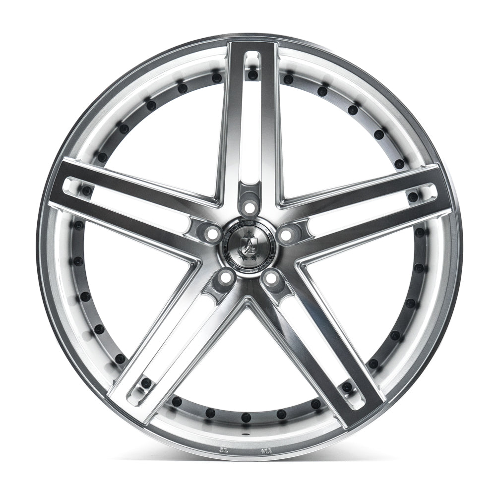 22x9 Axe EX20 Silver Wheels Blank (20mm) Set of 4