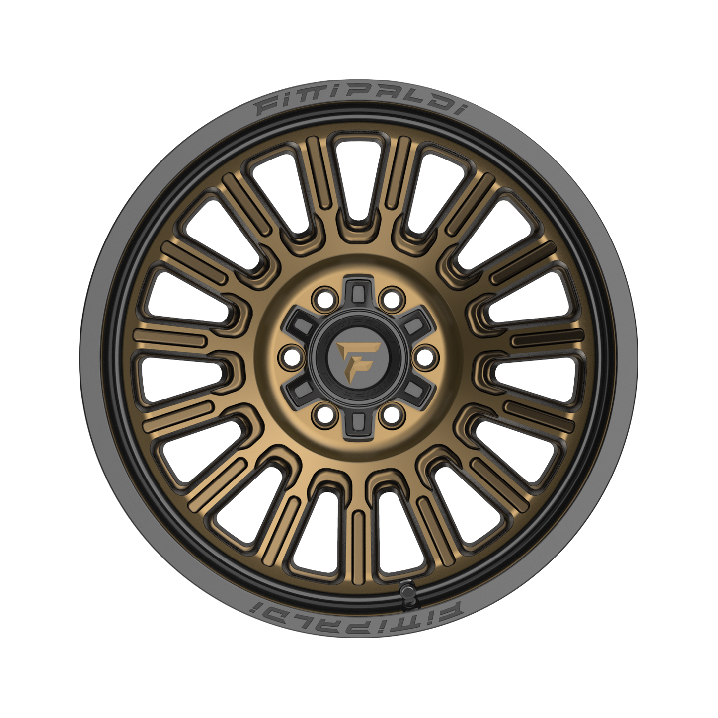 20x10 Fittipaldi Offroad FA24ZB Gloss Bronze Black Lip Wheel 6x135/6x5.5 (-19mm)