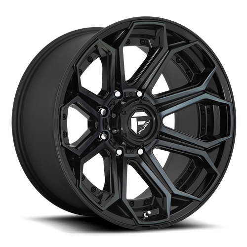 22x10 Fuel D704 SIEGE Gloss Machined Double Dark Tint Wheel 5x150 (-18mm)