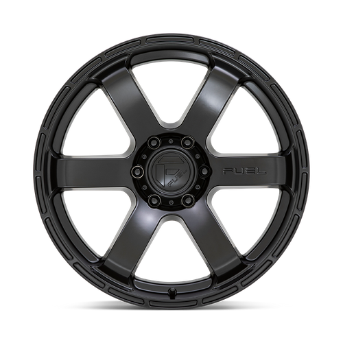 20x9 Fuel D766 RUSH Satin Black Wheel 5x5 (1mm)