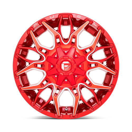 20x10 Fuel D771 TWITCH Candy Red Milled Wheel 8x170 (-18mm)