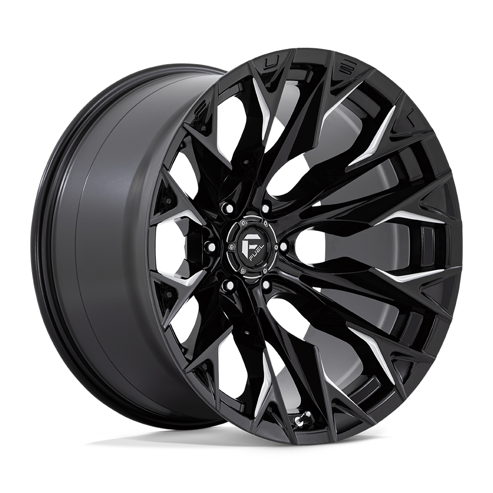 22x12 Fuel D803 Flame Gloss Black Milled Wheel 6x5.5 (-44mm)