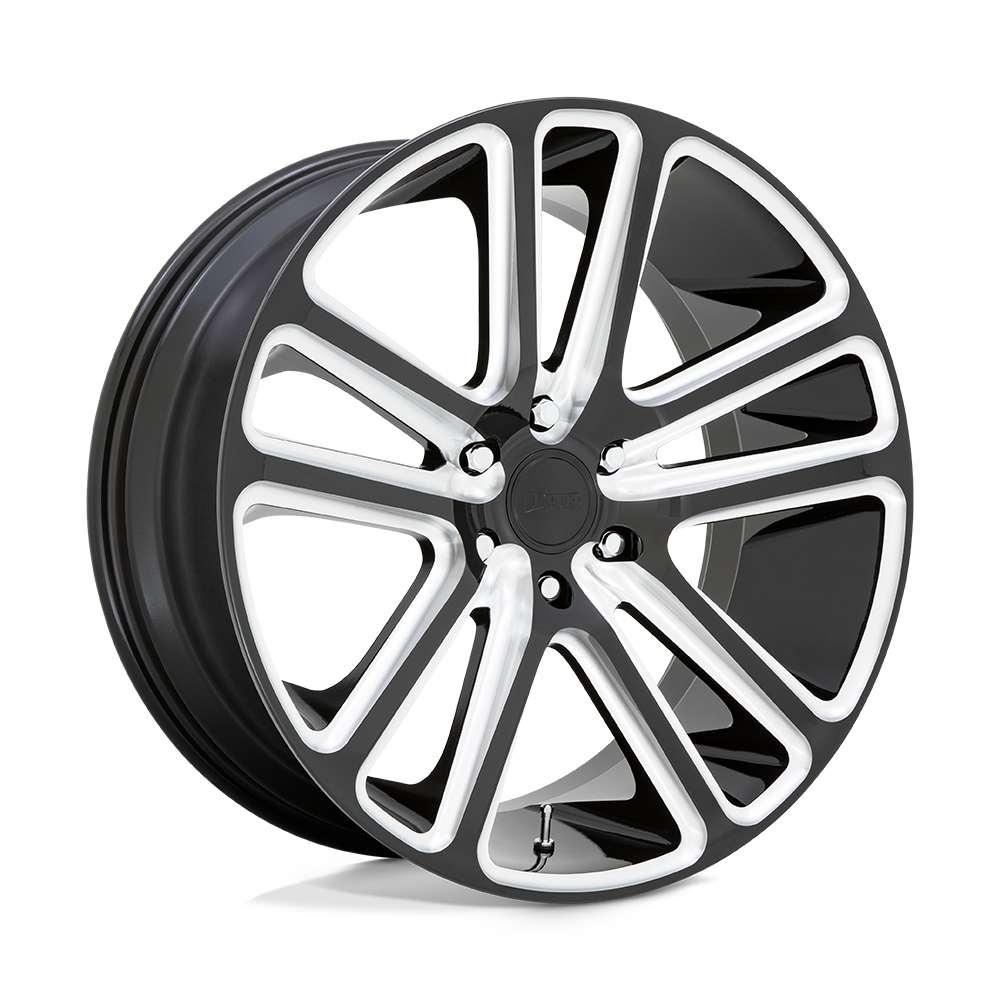 24x10 DUB S255 Flex Gloss Black Milled Wheel 5x115 (20mm)