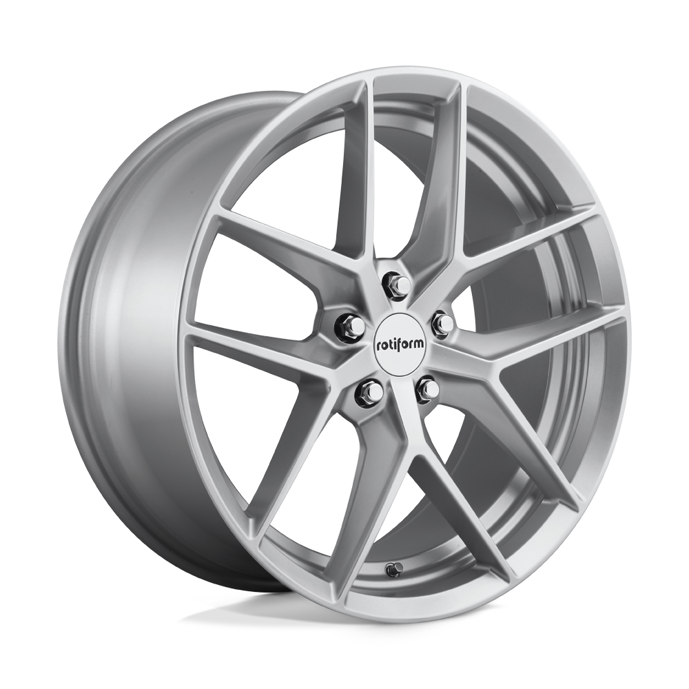 18x8.5 Rotiform R133 FLG GLOSS SILVER Wheel 5x112 (45mm)