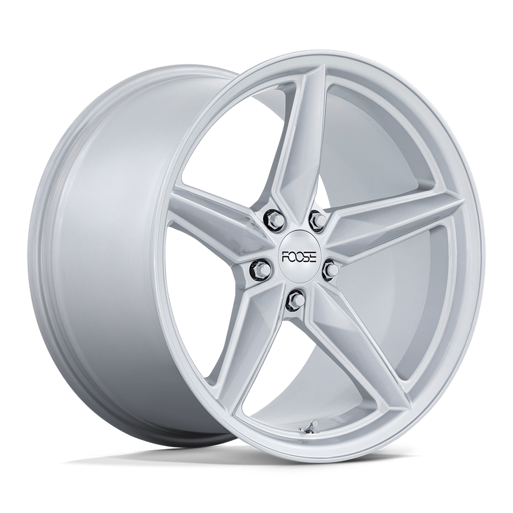20x11 Foose F174 CF8 Gloss Silver Wheel 5x4.5 (50mm)