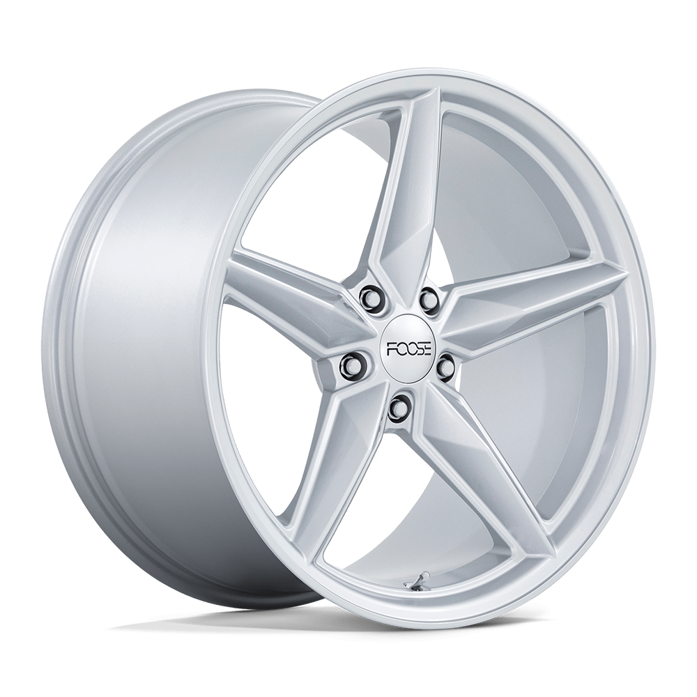 20x11 Foose F174 CF8 Gloss Silver Wheel 5x120 (43mm)
