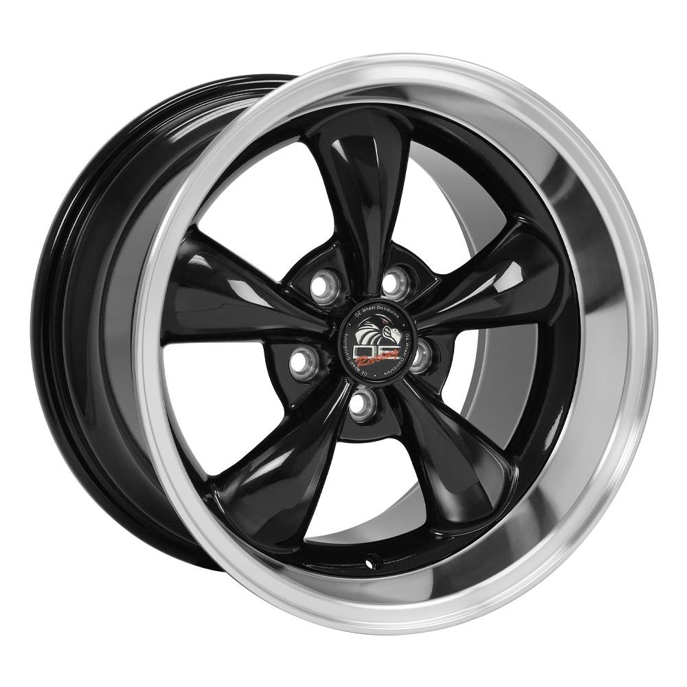 17x10.5 OE Wheels FR01 Black with Machined Lip Wheel 5x4.5 (27mm)