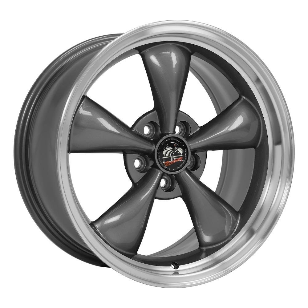 18x9 OE Wheels FR01 Anthracite with Machined Lip Wheel 5x4.5 (24mm)