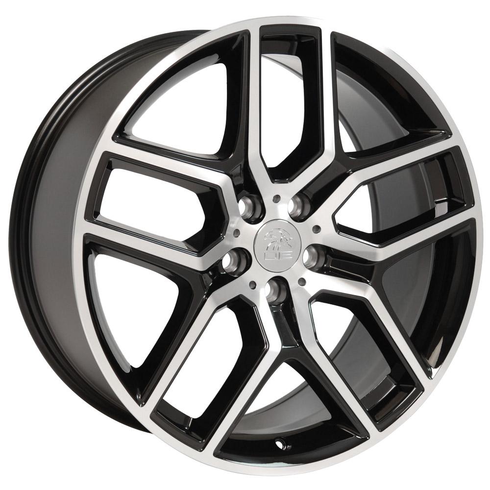 20x9 OE Wheels FR73 Black Machined Wheel 5x4.5 (44mm)